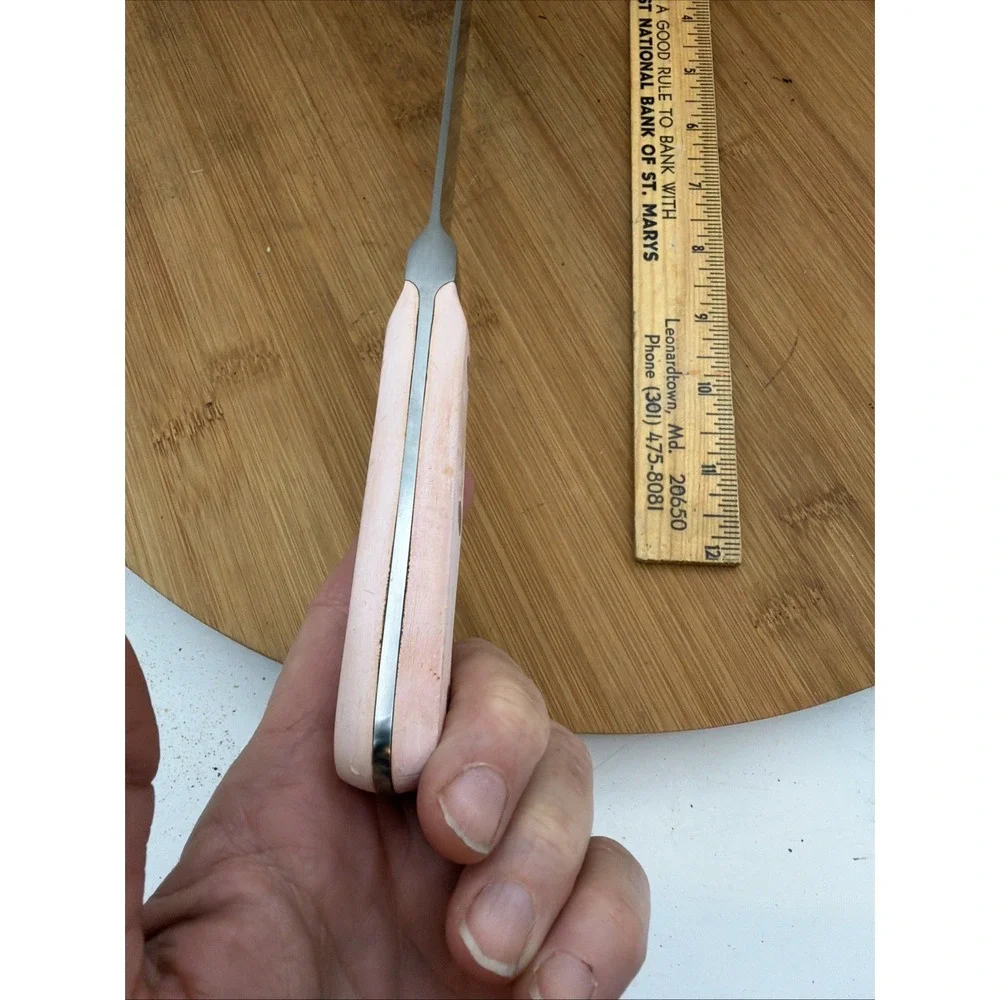 Mundial 5100 Series serrated bread knife Pink Handle Made In Brazil